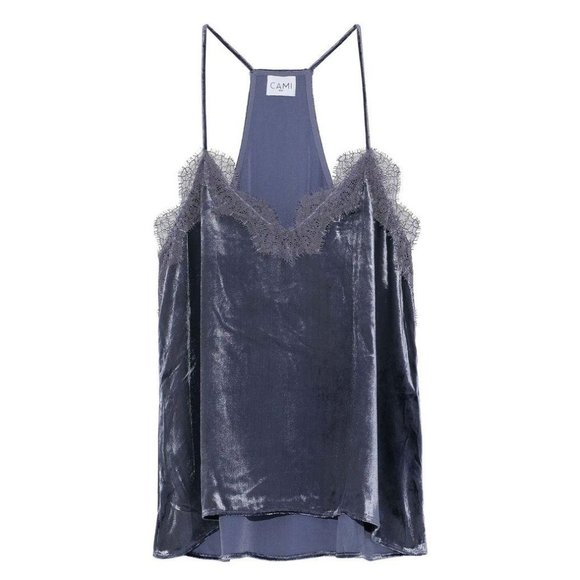 Cami NYC Lavender Velvet Silk Racerback Camisole S - Picture 5 of 12